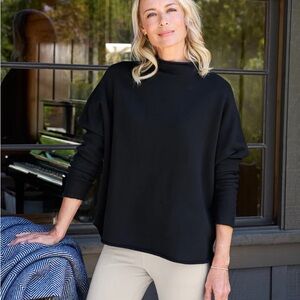 Frank & Eileen EFFIE Long-Sleeve Funnel Neck Capelet